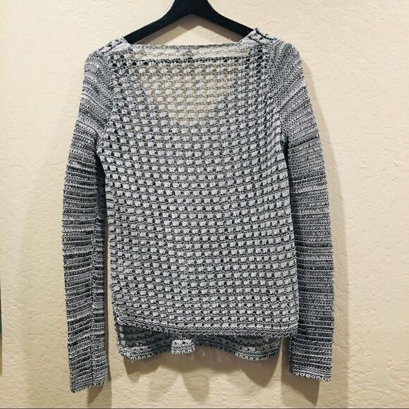 Helmut Lang Gray Luminous cord v neck sweater Sm - Picture 3 of 11